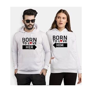 Tshirthane Born 2'li Sevgili Sweatshirt