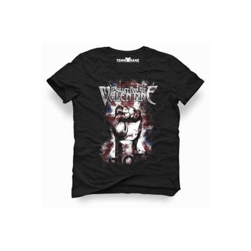Tshirthane Bullet For My Valentine Rock Metal Müzik Baskılı Dar Kesim Slim Fit Erkek T-Shirt