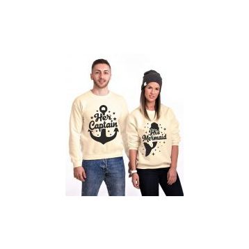 Tshirthane Captain Mermaid 2'li Sevgili Sweatshirt