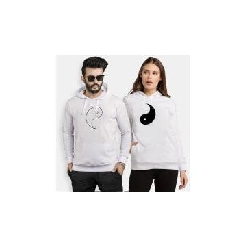 Tshirthane Cat Yingyang 2'li Sevgili Sweatshirt