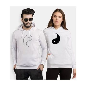 Tshirthane Cat Yingyang 2'li Sevgili Sweatshirt