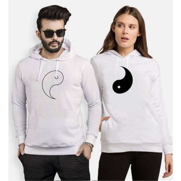 Tshirthane Cat Yingyang 2'li Sevgili Sweatshirt