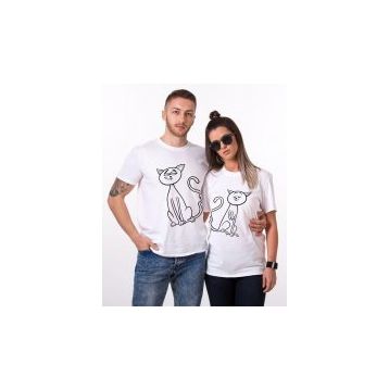Tshirthane Cats Love Sevgili Kombinleri T-shirt Kombini