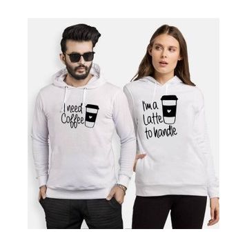 Tshirthane Coffee Sevgili Kombinleri Sweatshirt Kombini
