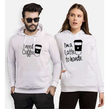 Tshirthane Coffee Sevgili Kombinleri Sweatshirt Kombini