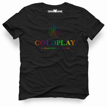 Tshirthane Coldplay Dreams Siyah Erkek Tshirt