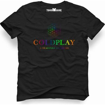 Tshirthane Coldplay Dreams Siyah Erkek Tshirt