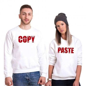Tshirthane Copy Paste Kopyala Yapıştır Sevgili Kombinl.eri Sweatshirt kombini
