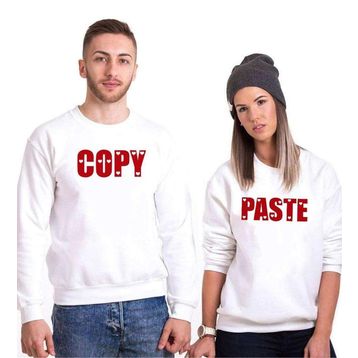 Tshirthane Copy Paste Kopyala Yapıştır Sevgili Kombinl.eri Sweatshirt kombini