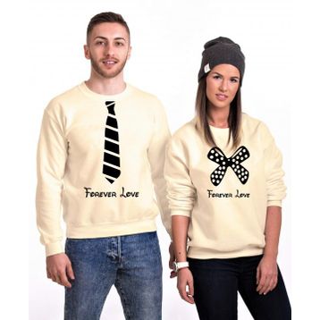 Tshirthane Forever Love 2'li Sevgili Sweatshirt