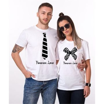 Tshirthane Forever Love 2'li Sevgili T-shirt