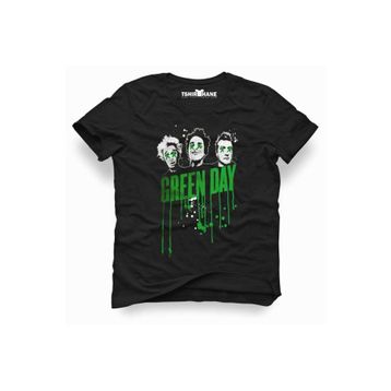 Tshirthane Green Day Rock Metal Müzik Baskılı Dar Kesim Slim Fit Erkek T-Shirt