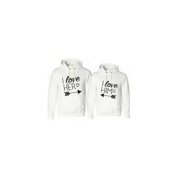 Tshirthane I Love Her 2'li Sevgili Sweatshirt