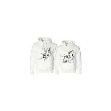 Tshirthane I Love You To The Moon Back 2'li Sevgili Sweatshirt