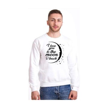 Tshirthane I Love You To The Moon Funny Sevgili Kombinleri T-shirt Kombini