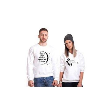 Tshirthane I Love You To The Moon Funny Sevgili Kombinleri T-shirt Kombini