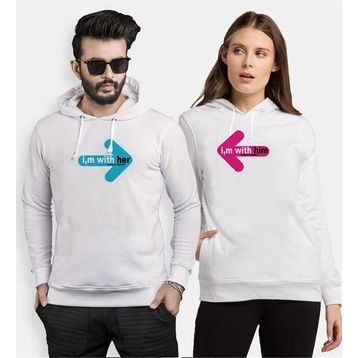 Tshirthane I m with tohether Sevgili Kombinleri Sweatshirt Kombini