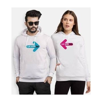 Tshirthane I m with tohether Sevgili Kombinleri Sweatshirt Kombini