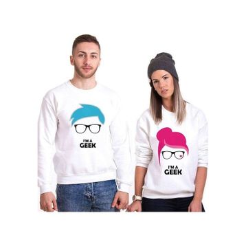 Tshirthane I'm A Geek Sevgili Kombinleri Sweatshirt Kombini