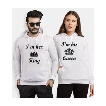 Tshirthane I'm Her King Queen Sevgili Kombinleri Sweatshirt Kombini