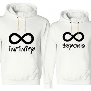 Tshirthane Infinity Beyond 2'li Sevgili Sweatshirt