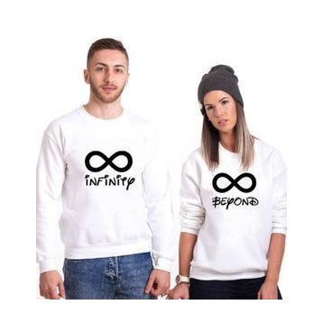 Tshirthane Infinity Beyond 2'li Sevgili Sweatshirt