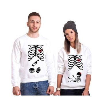 Tshirthane İskelet Bebek 2'li Sevgili Sweatshirt