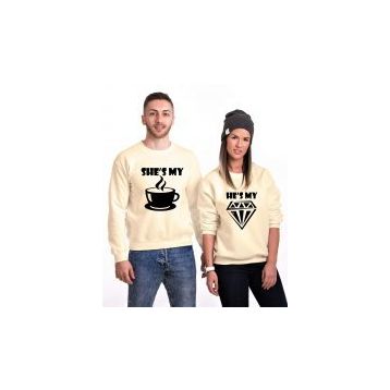 Tshirthane Kahve Elmas 2'li Sevgili Sweatshirt