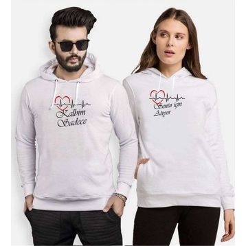 Tshirthane Kalp Hokkabaz Sevgili Kombinleri Sweatshirt Kombini