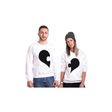 Tshirthane Kalp Puzzle 2'li Sevgili T-shirt