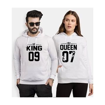 Tshirthane King 09 Queen 07 2'li Sevgili Sweatshirt