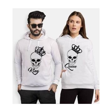 Tshirthane King Queen Kurukafa 2'li Sevgili Sweatshirt