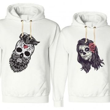 Tshirthane Kurukafa Sevgili Kombinleri Sweatshirt Kombini