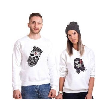 Tshirthane Kurukafa Sevgili Kombinleri Sweatshirt Kombini