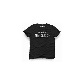 Tshirthane Led Zeppelin Rample On Siyah Erkek T-shirt