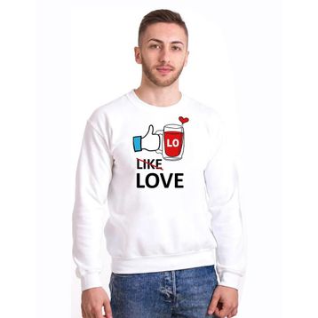 Tshirthane Like Love 2'li Sevgili Sweatshirt