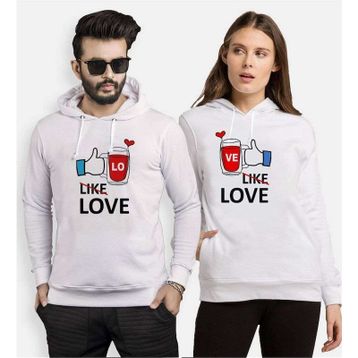 Tshirthane Like Love 2'li Sevgili Sweatshirt