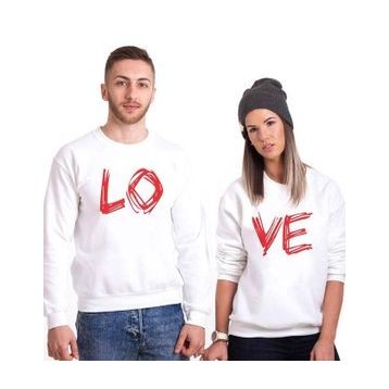 Tshirthane Lo Ve Aşk Sevgili Kombinleri Sweatshirt Kombini