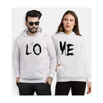 Tshirthane Lo Ve Brash 2'li Sevgili Sweatshirt