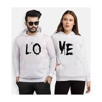 Tshirthane Lo Ve Brash 2'li Sevgili Sweatshirt