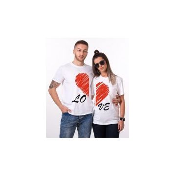Tshirthane Lo Ve Çizgi 2'li Sevgili T-shirt