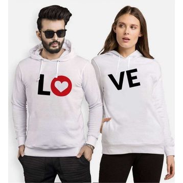 Tshirthane Lo Ve Kalp 2'li Sevgili Sweatshirt