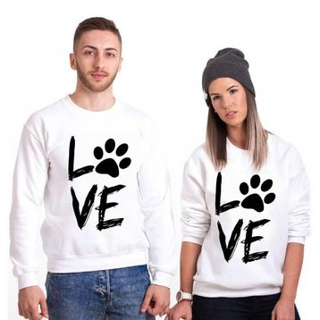 Tshirthane Love Pati 2'li Sevgili Sweatshirt