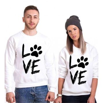Tshirthane Love Pati 2'li Sevgili Sweatshirt