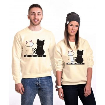 Tshirthane Love You Love Me 2'li Sevgili Sweatshirt