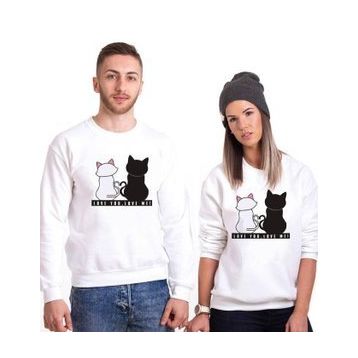 Tshirthane Love You Love Me 2'li Sevgili Sweatshirt