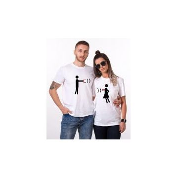 Tshirthane Magnet Heart 2'li Sevgili T-shirt