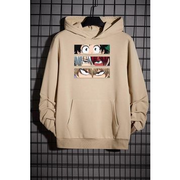 Tshirthane Makima Hugging Denji Baskılı Unisex Sweatshirt