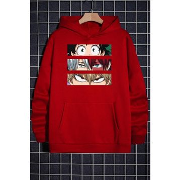 Tshirthane Makima Hugging Denji Baskılı Unisex Sweatshirt