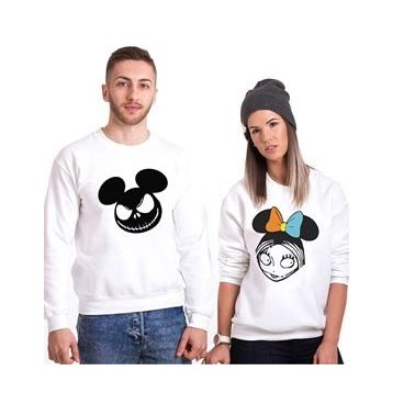 Tshirthane Mause Jack Mause Ölügelin 2'li Sevgili Sweatshirt